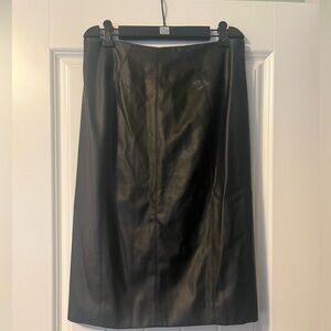 Faux Leather Pencil Skirt